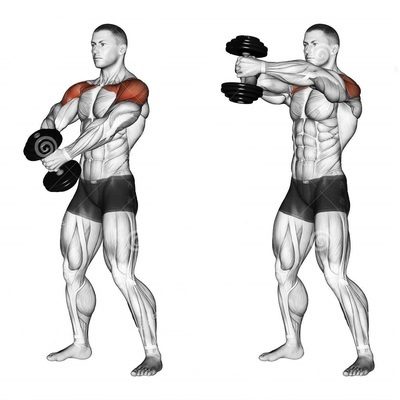 FRONT DUMBBELL RAISE